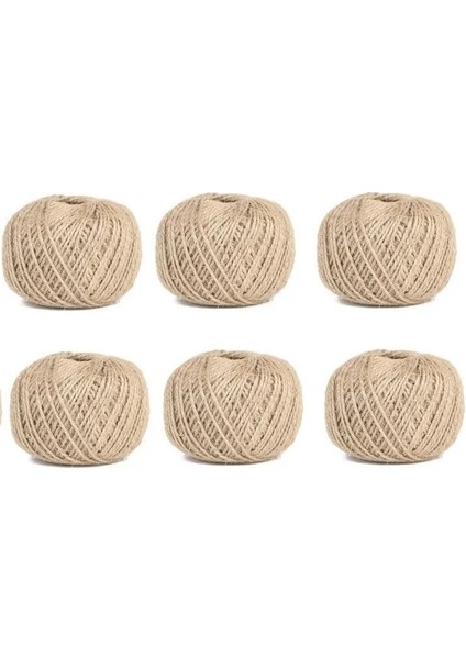 Jüt Ip 100 Gram, 100 Metre 6 Adet- Hasır Ip - Çuval Ip - Kırnap Ip