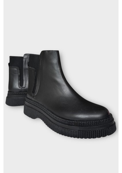 Yandan Lastikli Günlük Kadın Süet Bot Siyah - Siyah fırsatları