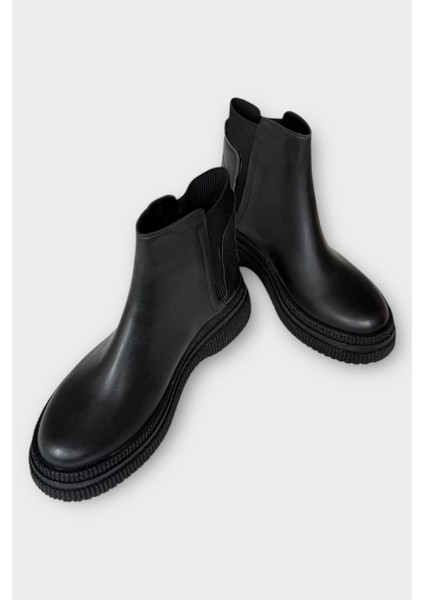 Yandan Lastikli Günlük Kadın Süet Bot Siyah - Siyah indirimleri