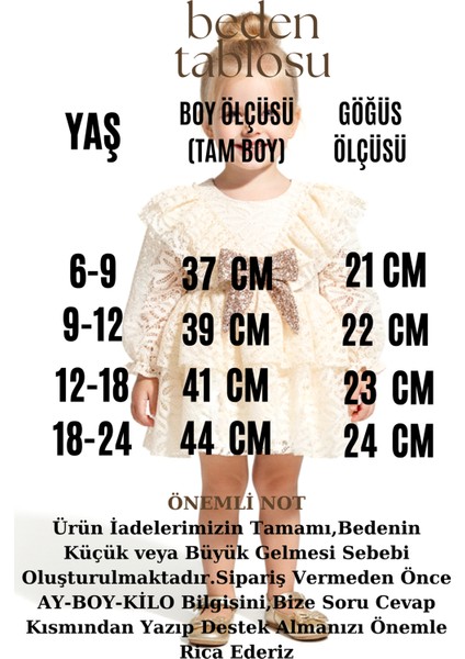 Kız Bebek Elbise Kız Çocuk Elbise Yakalı Doğum Günü Parti Düğün Özel Gün Uzun Kol Fiyonklu Astarlı fiyatları