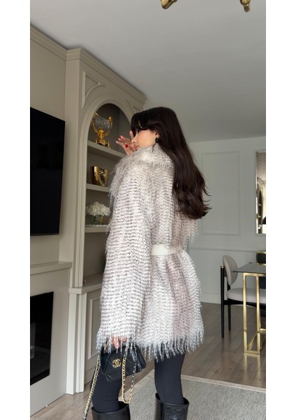 Gri Kırçıllı Tüylü Özel Seri Kürk fiyatları