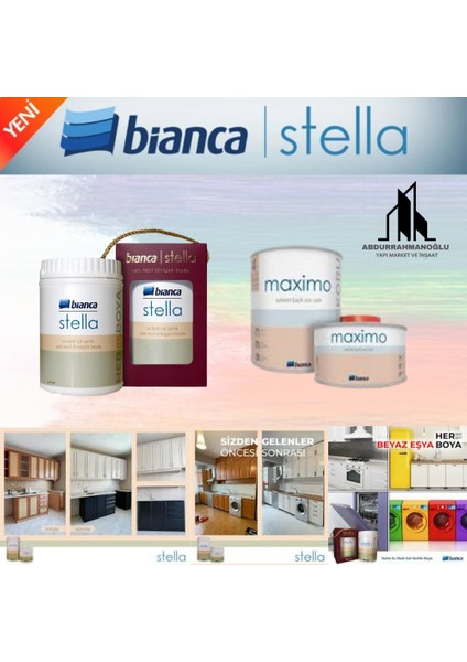 Stella Yeni Nesil Dönüşüm Boyası ve Maximo Solvent Bazlı Vernik