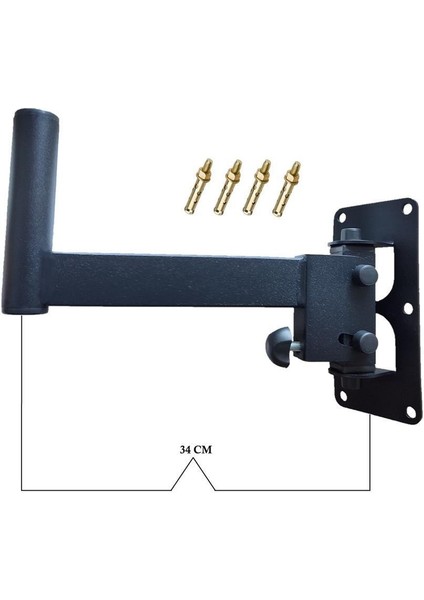 2 Adet - Hoparlör Duvar Sehpası Standı - Hareketli Hoparlör Askısı - Uzun modelleri