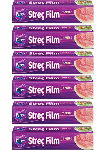 Streç Film 15 Mt Altılı Paket