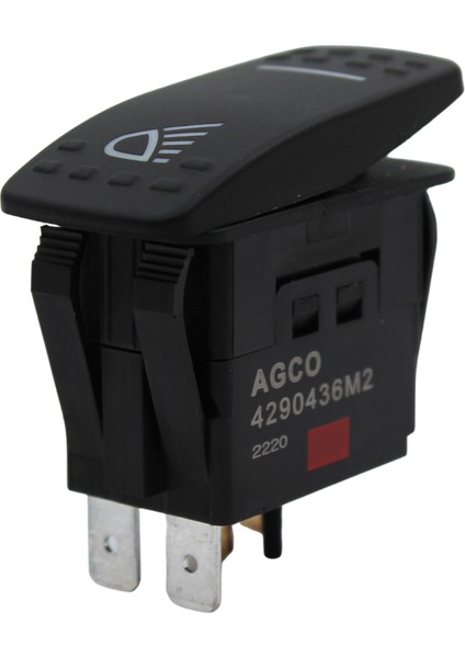 Massey Ferguson 4290436M2 Lamba Düğmesi – Orijinal Kabin Tavan Lambası Anahtarı – Mf 5400 Serisi