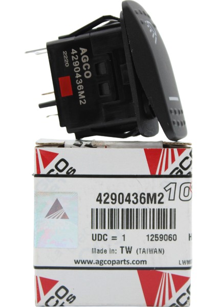 Massey Ferguson 4290436M2 Lamba Düğmesi – Orijinal Kabin Tavan Lambası Anahtarı – Mf 5400 Serisi fırsatları
