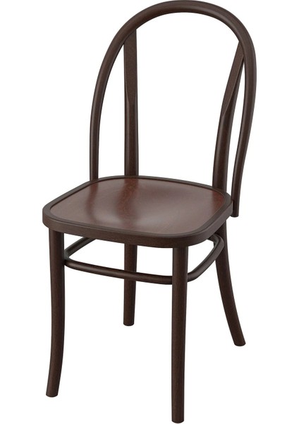 Skogsbo Ahşap Sandalye Koyu Kahve