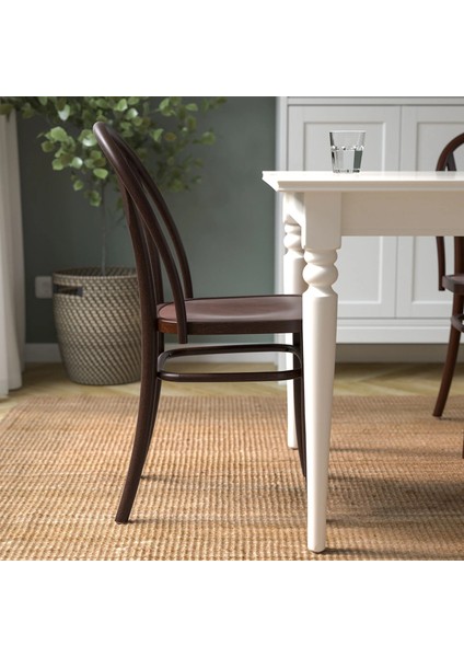 Skogsbo Ahşap Sandalye Koyu Kahve