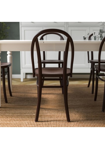 Skogsbo Ahşap Sandalye Koyu Kahve