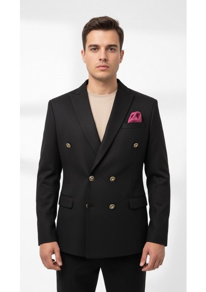 Erkek Suet Blazer Ceket – Şık Düğmeli Takım Elbise Üstü Slim Fit Model modelleri