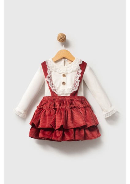 Kız Bebek Kız Çocuk Doğum Günü Parti Düğün Kadife Salopet Slopet Dantelli Uzun Kol Salopet modelleri