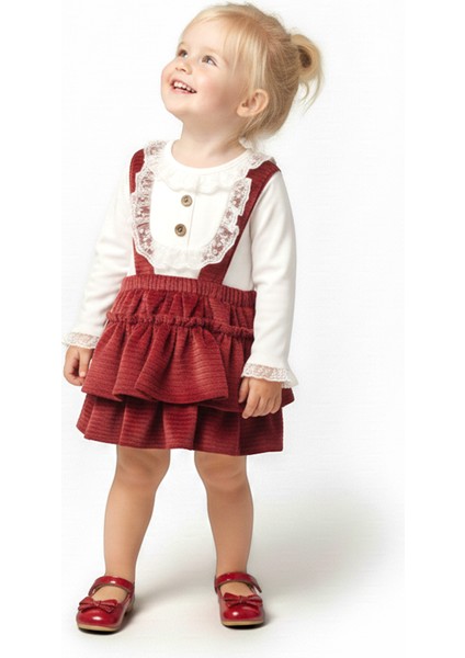 Kız Bebek Kız Çocuk Doğum Günü Parti Düğün Kadife Salopet Slopet Dantelli Uzun Kol Salopet fırsatları