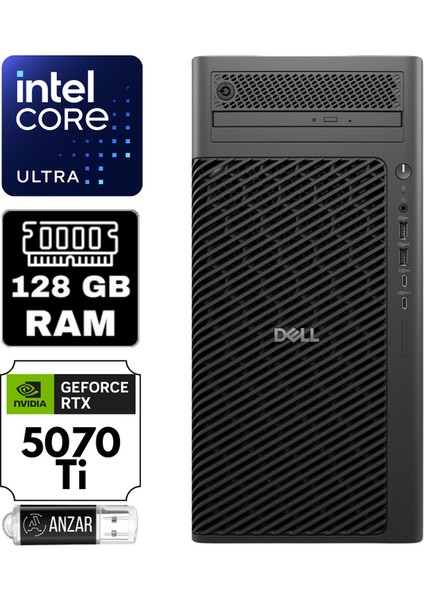 pro Max Tower T2 Intel Ultra 5 235 128GB 512GB SSD Rtx 5070TI 16GB Freedos Masaüstü Iş Istasyonu DSWSPMX1-A25