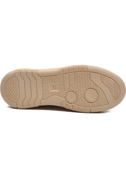 Bej Kalın Taban Bağcıklı Unisex Spor Ayakkabı Oz-03 Z indirimleri