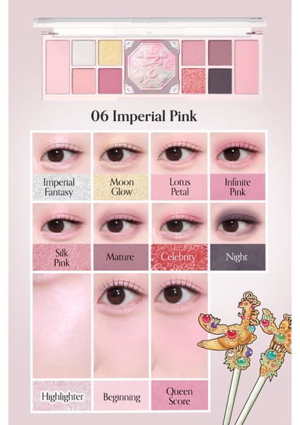 Çok Fonksiyonlu Makyaj Paleti Perıpera All Take Mood Like Palette(#06 Imperial Pink)(Palace Ver) indirimleri