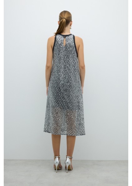 Halter Yaka Midi Boy Elbise Standart Renk K2611511_089 fiyatları