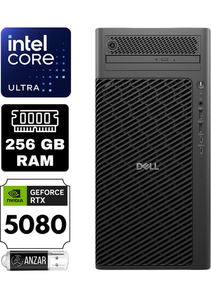 pro Max Tower T2 Intel Ultra 5 235 256GB 1tb SSD Rtx 5080 16GB Freedos Masaüstü Iş Istasyonu DSWSPMX1-A36
