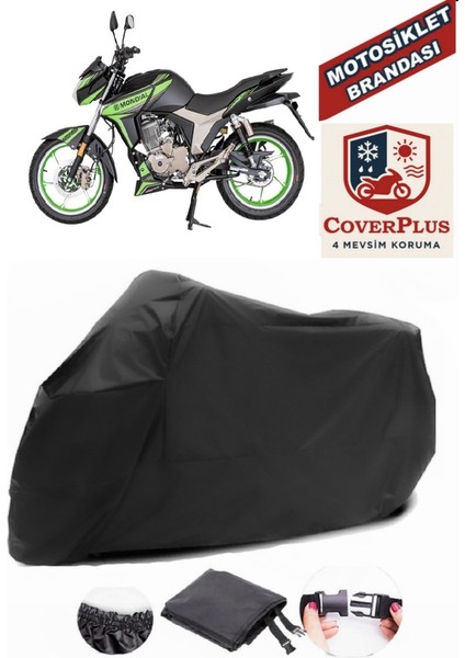 Mondial Kd 125 F Cbs Motor Brandası Siyah Motorsiket Brandası Motor Örtüsü Çadır Su Geçirmez Motosiklet Kılıfı Motor Brandası