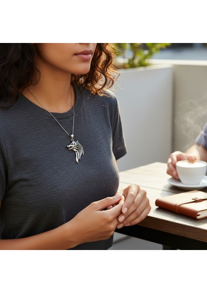 Yalnız Kurt Çelik Kolye Ucu fırsatları