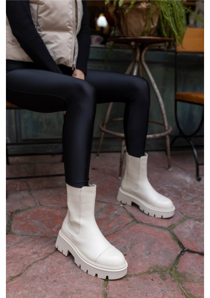 Daniel Kadin Bej Gercek Deri Bot fiyatları