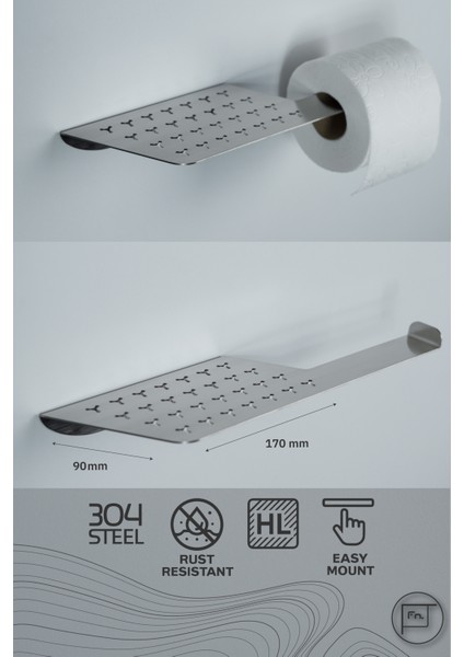 Reone - Paslanmaz Çelik Tuvalet Kağıdı Askısı fiyatları