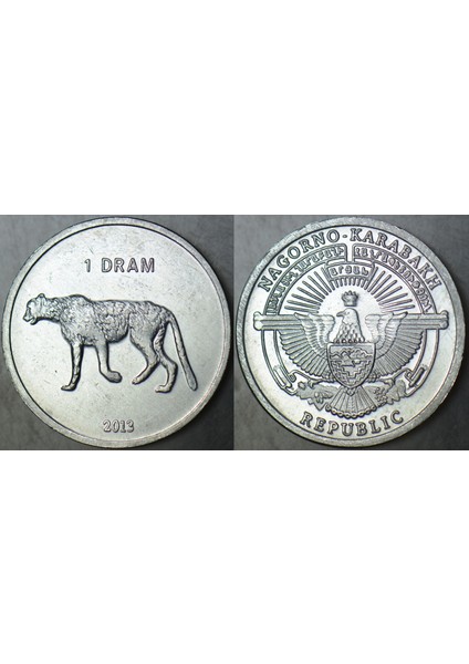 Dağlık Karabağ 1 Dram 2013 Leopar. Çil(-)