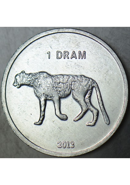 Dağlık Karabağ 1 Dram 2013 Leopar. Çil(-) fiyatları