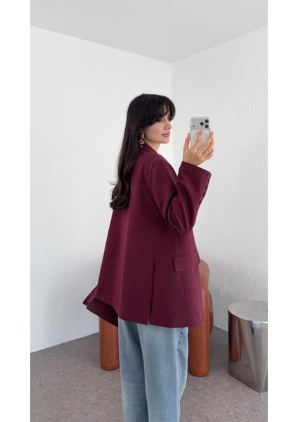 Oversize Bordo Blazer fiyatları