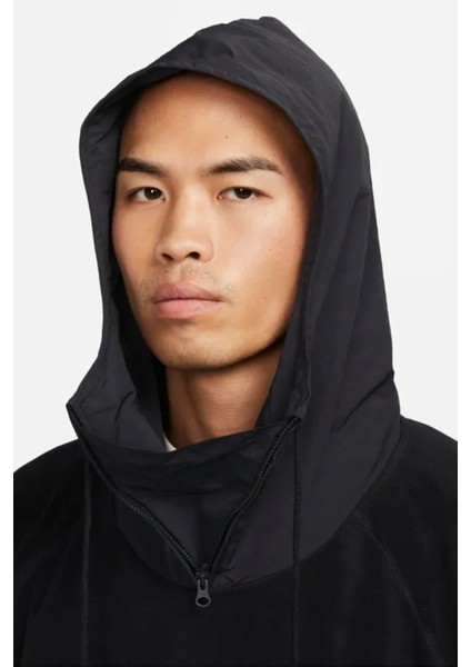 Air Winterized Terma Fit Pullover Loose Fit Mens Hoodie Erkek Bol Kesim Kapüşonlu Polar Sweatshirt Siyah modelleri