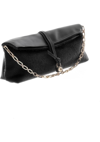 Tay Tüyü Kilit Aksesuarlı Portföy El Çanta modelleri