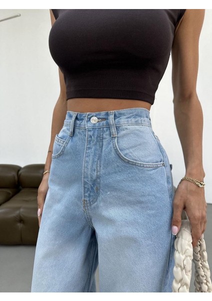 Kadın Likralı Palozo Pantolon Buz Mavi fiyatları