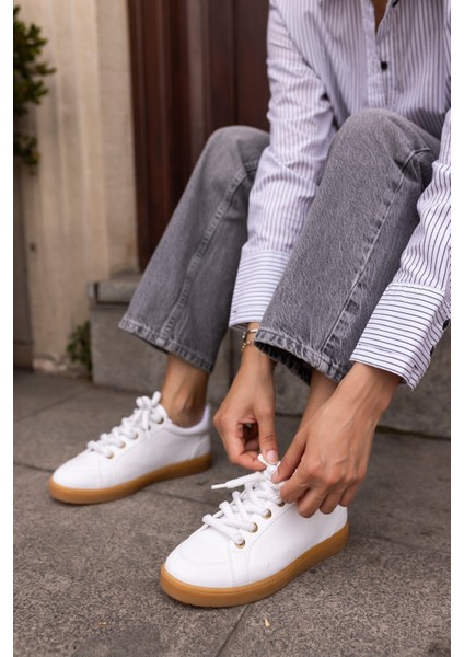 Fuedi Kadin Gümüş Örgu Ip Tarzi Sneaker modelleri