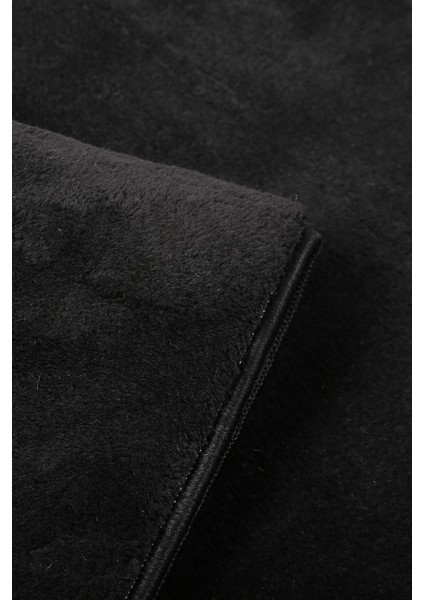 2'li Siyah Yuvarlak Yumuşak Kaymaz Taban Peluş Yıkanabilir Banyo Oturma Odası HALI(60X60 ve 80X80) fiyatları