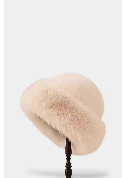 Moğol Tüylü Kalpak Kışlık Havalı Kadın Şapka