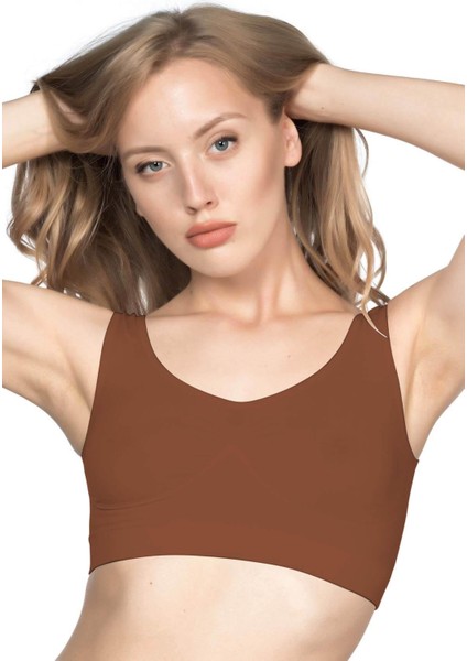 Kahve Mı Emay 4005 Soft Kalın Askı Büstiyer