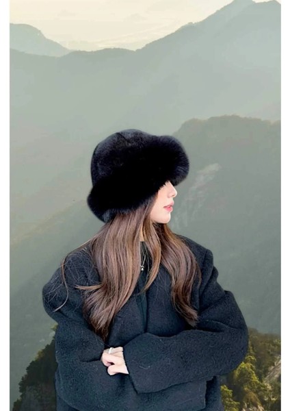 Moğol Tüylü Kalpak Kışlık Havalı Kadın Şapka modelleri