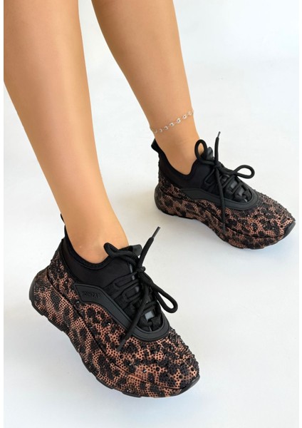 Boncuk Işlemeli Ortopedik Topuk Dikenine Karşı Özel Üretim Bağcıklı Spor Ayakkabı Cilt Kahverengi Topuk Boyu 3 cm fırsatları