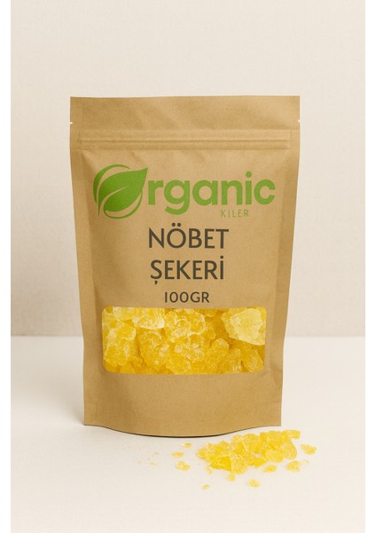Nöbet Şekeri Safranlı 100GR. Doğal & Elenmiş