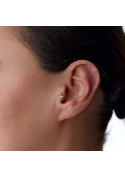 Top Detaylı Taşlı Büyük Yıldız Tragus Piercing fiyatları