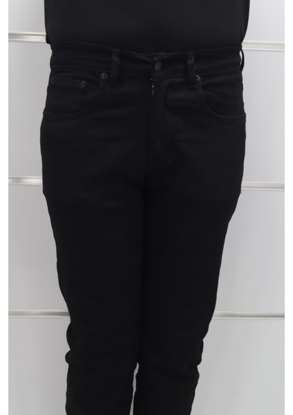 Fistan Store Erkek Siyah Yüksek Bel Rahat Kesim Boru Paça Jean Pantolon fiyatları