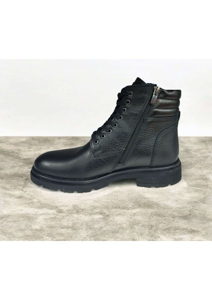 AR-2023 Erkek Hakiki Deri Suya Dayanıklı Kaymaz Fermuarlı Kışlık Bot fırsatları