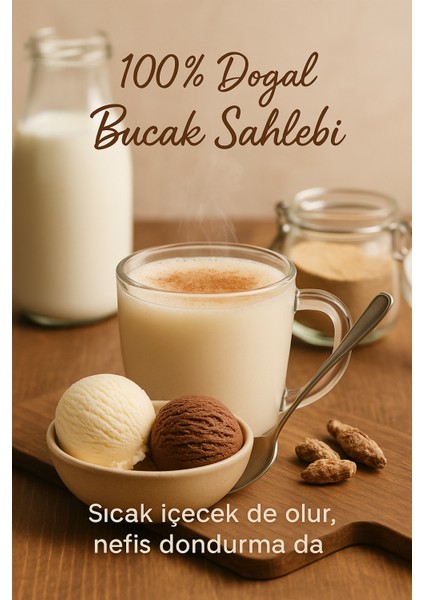 Katkısız - Doğal Salep - 50 Gr.- Sıcak Içecek ve Dondurma Salebi fırsatları