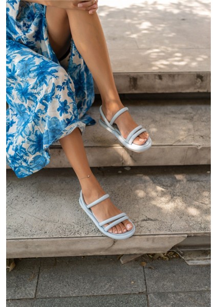 Marylan Kadin Altın Bantli Pofuduk Sandalet fırsatları