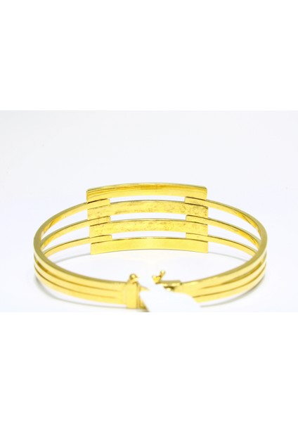 14 Ayar Altın 4 Sıralı Kaburga Kelepçe Bilezik 11.67 gr modelleri