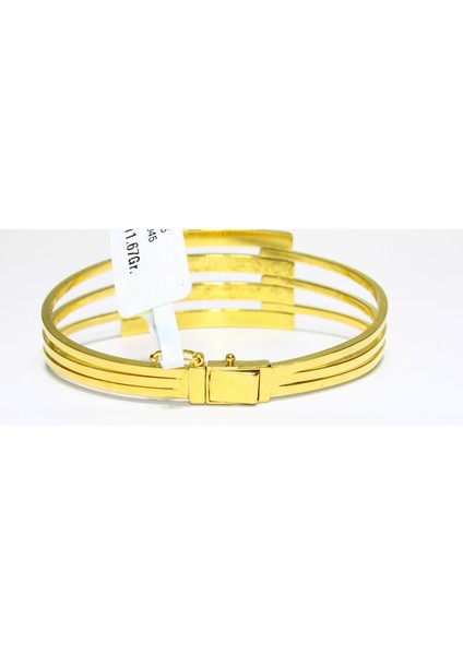 14 Ayar Altın 4 Sıralı Kaburga Kelepçe Bilezik 11.67 gr indirimleri