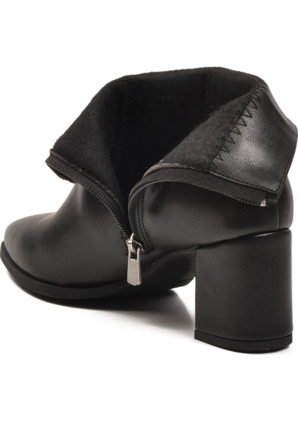 Siyah Cilt Içi Polarlı Fermuarlı Kadın Bot 343126 Z fırsatları
