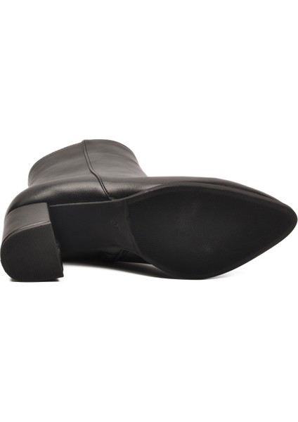 Siyah Cilt Içi Polarlı Fermuarlı Kadın Bot 343126 Z indirimleri