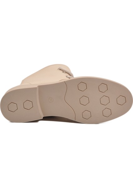 Bej Cilt Içi Polarlı Fermuarlı Kadın Bot 284098 Z indirimleri