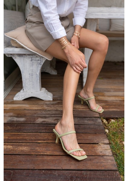 Gabel Kadin Siyah Topuklu Terlik