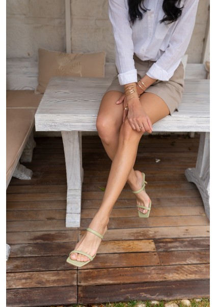 Gabel Kadin Siyah Topuklu Terlik modelleri